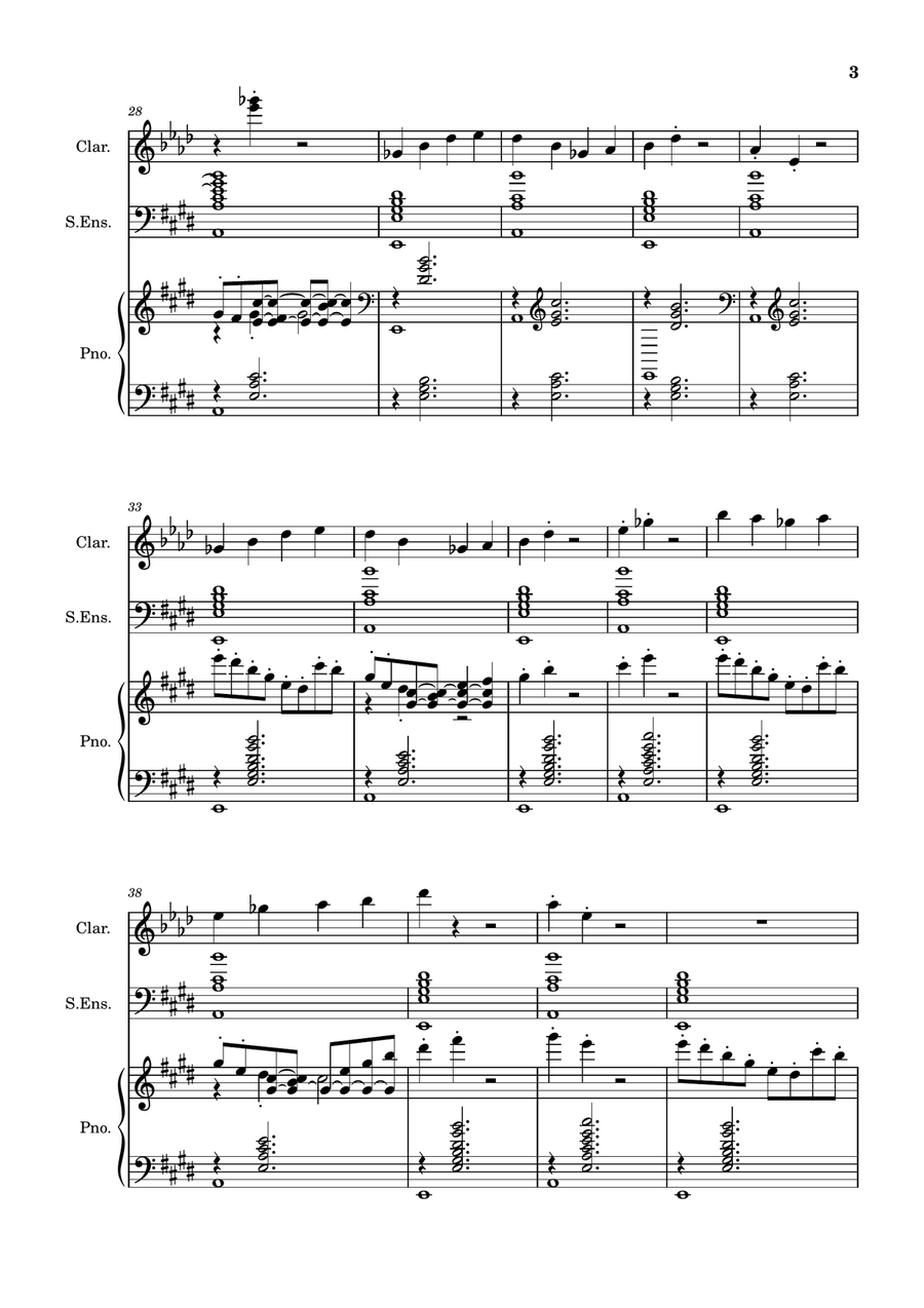 Clarinet Improvisation Clarinet Improvisation Full Orchestra scores gallery preview page 3