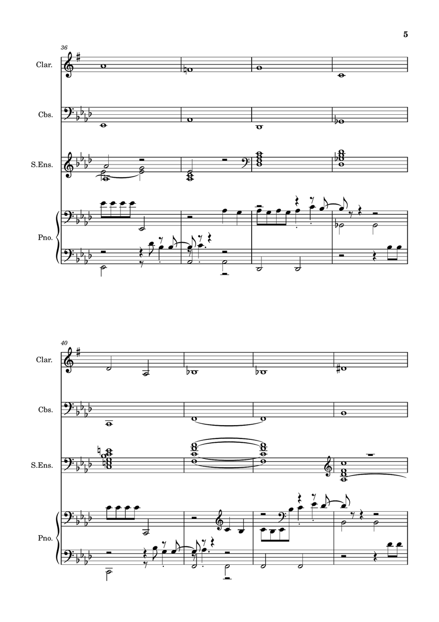 Clarinet Improvisation 2 Clarinet Improvisation 2 Full Orchestra scores gallery preview page 5