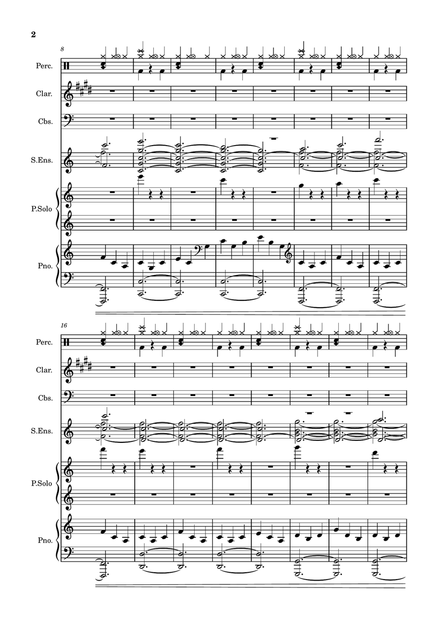 Clarinet Improvisation 5 Clarinet Improvisation 5 Full Orchestra scores gallery preview page 2