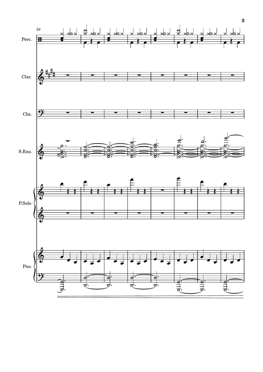 Clarinet Improvisation 5 Clarinet Improvisation 5 Full Orchestra scores gallery preview page 3
