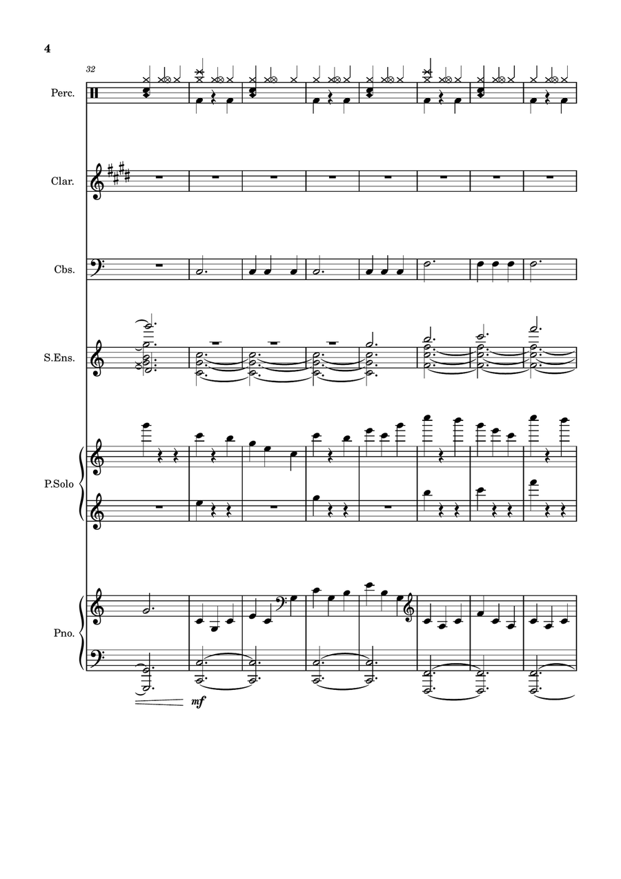 Clarinet Improvisation 5 Clarinet Improvisation 5 Full Orchestra scores gallery preview page 4