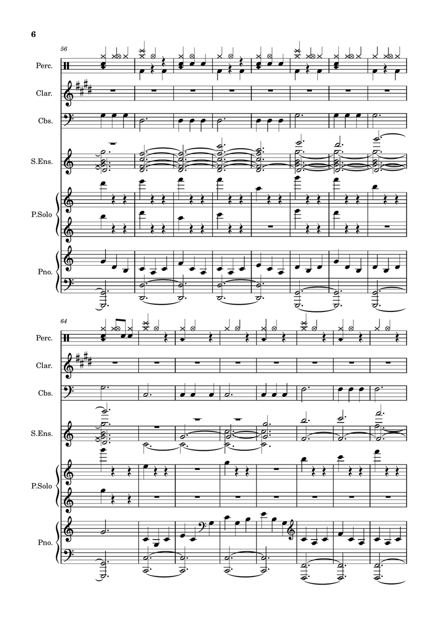 Clarinet Improvisation 5 Clarinet Improvisation 5 Full Orchestra scores gallery preview page 6