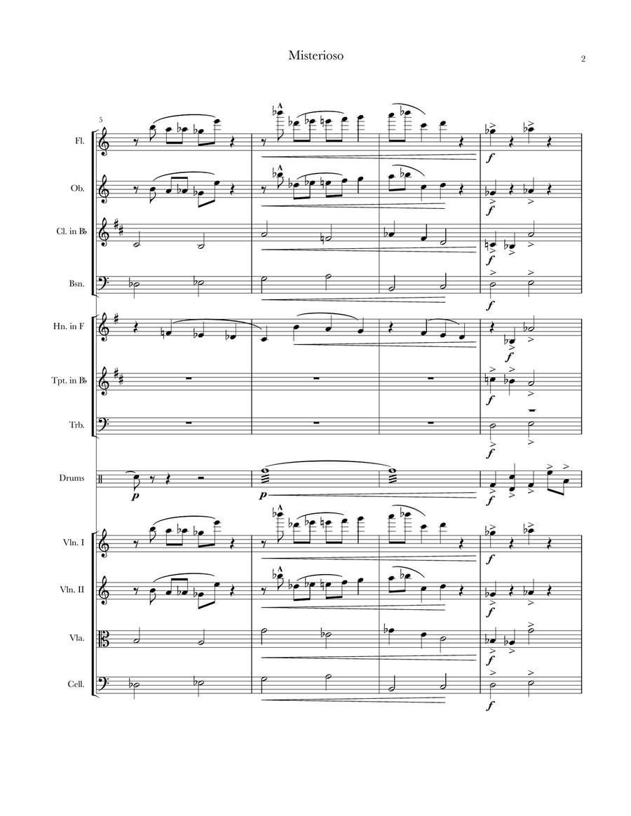 Misterioso Misterioso Chamber Music scores gallery preview page 2