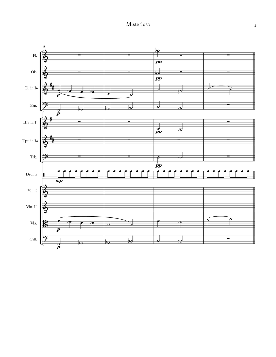 Misterioso Misterioso Chamber Music scores gallery preview page 3