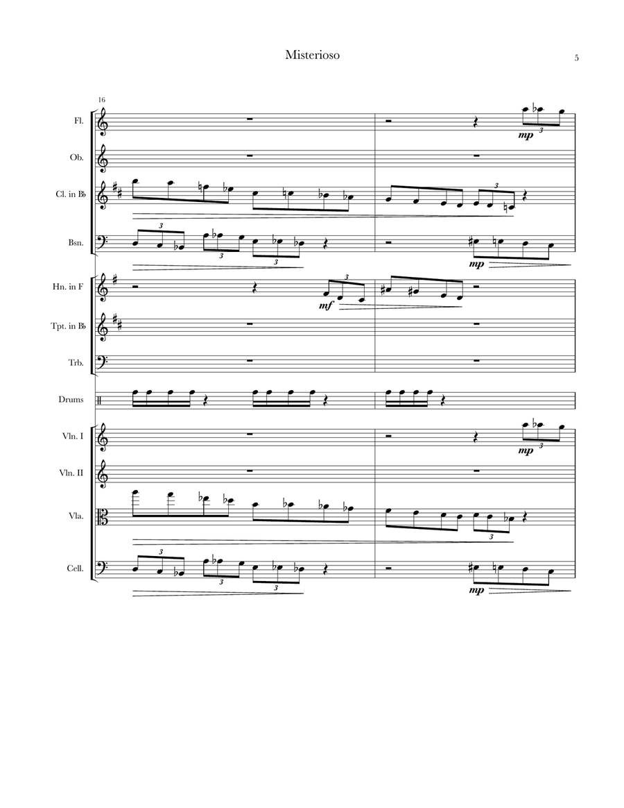 Misterioso Misterioso Chamber Music scores gallery preview page 5