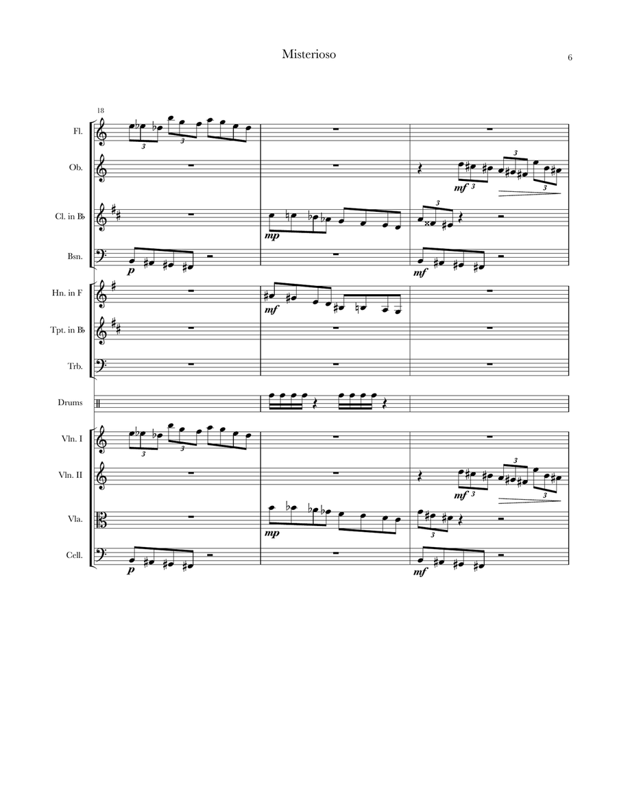 Misterioso Misterioso Chamber Music scores gallery preview page 6