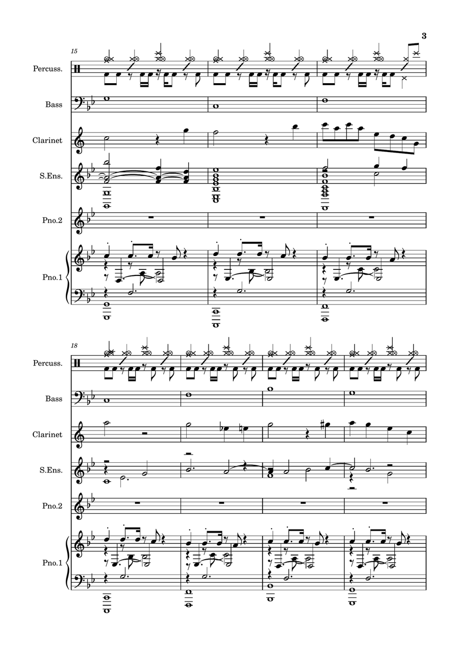 Piano Improvisation 13 Piano Improvisation 13 Full Orchestra scores gallery preview page 3