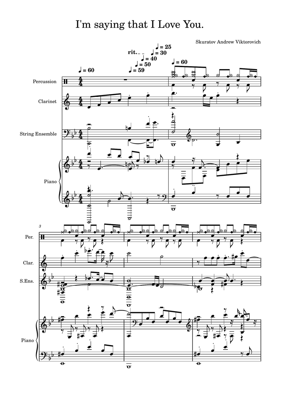 I'm saying that I Love You Full Orchestra scores gallery preview page 1
