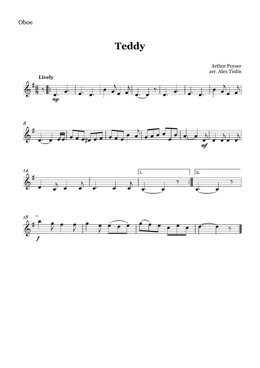 Teddy Teddy Woodwind Quartet scores gallery preview page 4