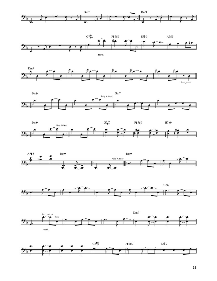Footprints Footprints Bass Voice scores gallery preview page 2