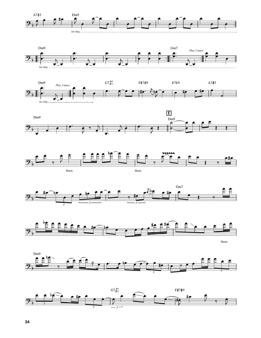 Footprints Footprints Bass Voice scores gallery preview page 3