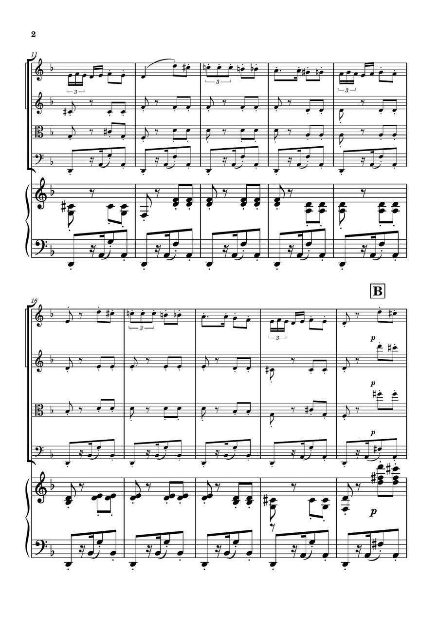 Habanera from Carmen - String Quartet String Quartet scores gallery preview page 2