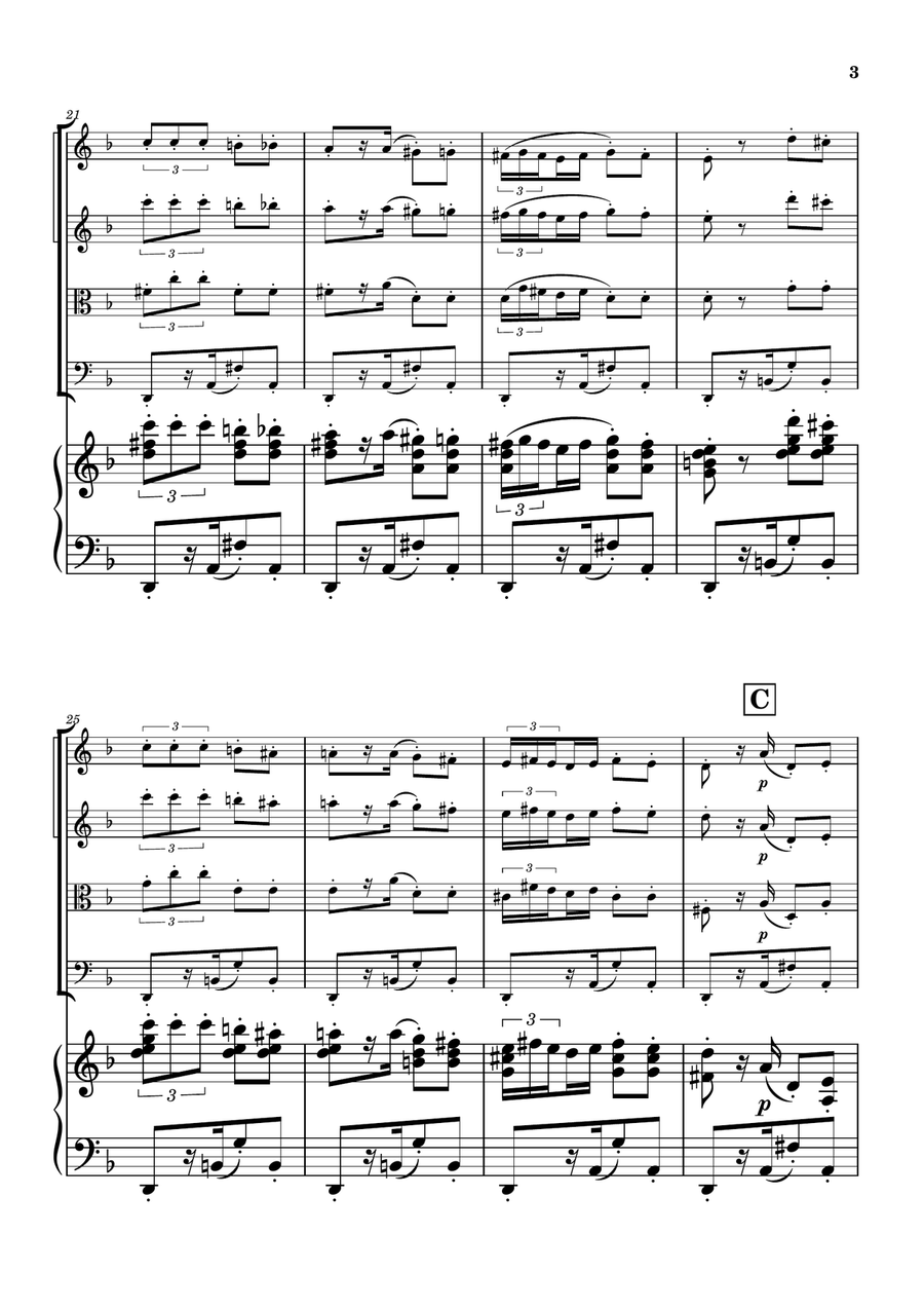 Habanera from Carmen - String Quartet String Quartet scores gallery preview page 3