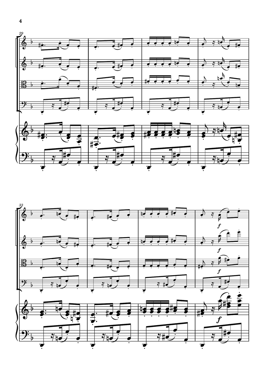 Habanera from Carmen - String Quartet String Quartet scores gallery preview page 4
