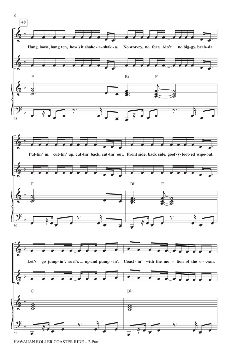 Hawaiian Roller Coaster Ride (from Lily & Stitch) (arr. Mac Huff) 2-Part scores gallery preview page 6