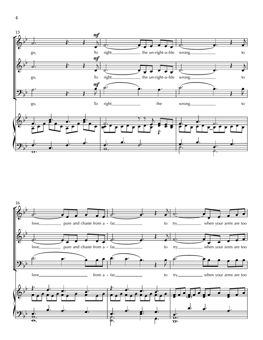 The Impossible Dream (The Quest) 3-Part scores gallery preview page 4