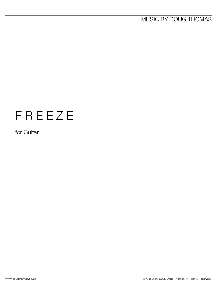 Freeze Freeze Piano Solo scores gallery preview page 1