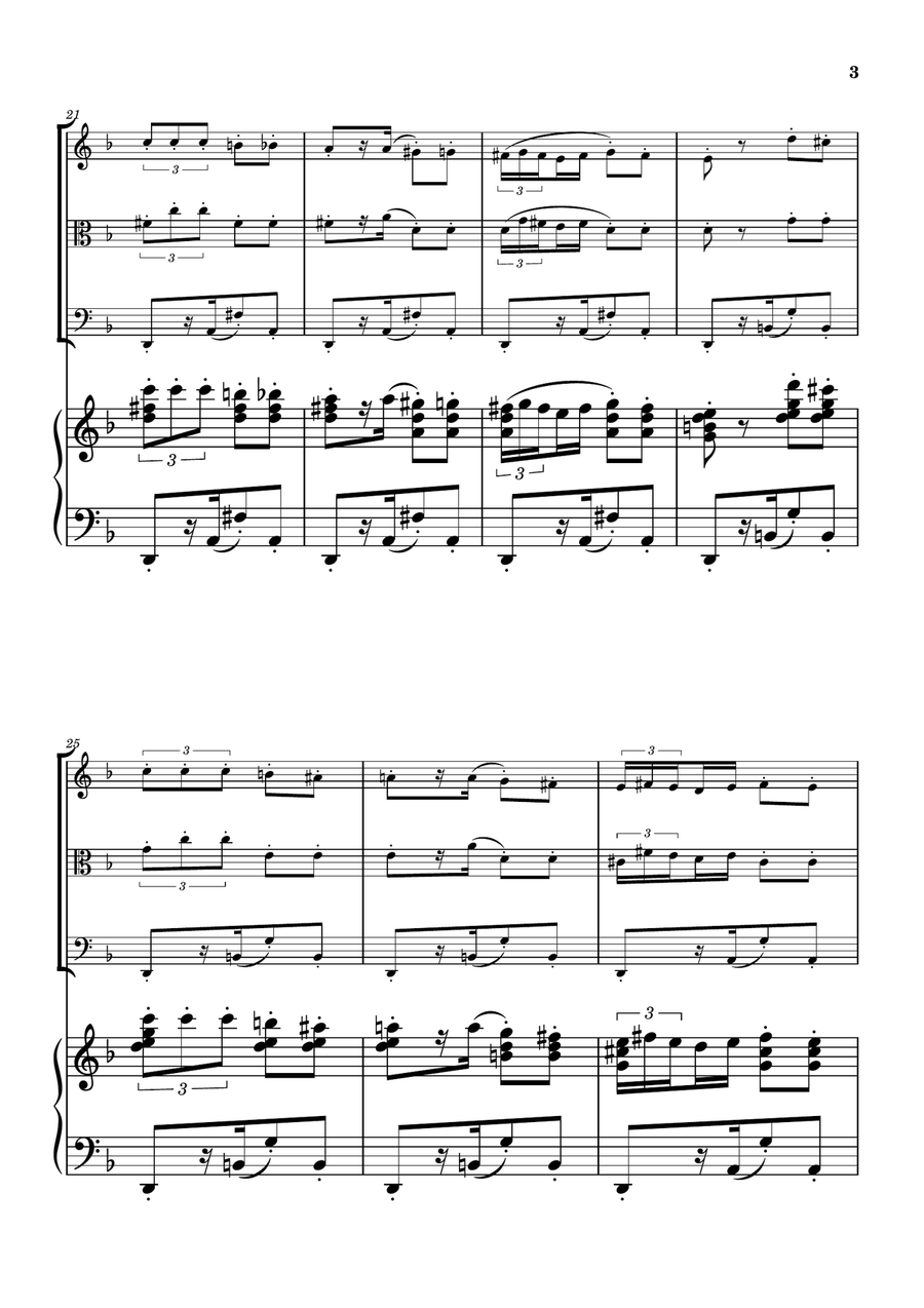 Habanera from Carmen - String Trio String Trio scores gallery preview page 3
