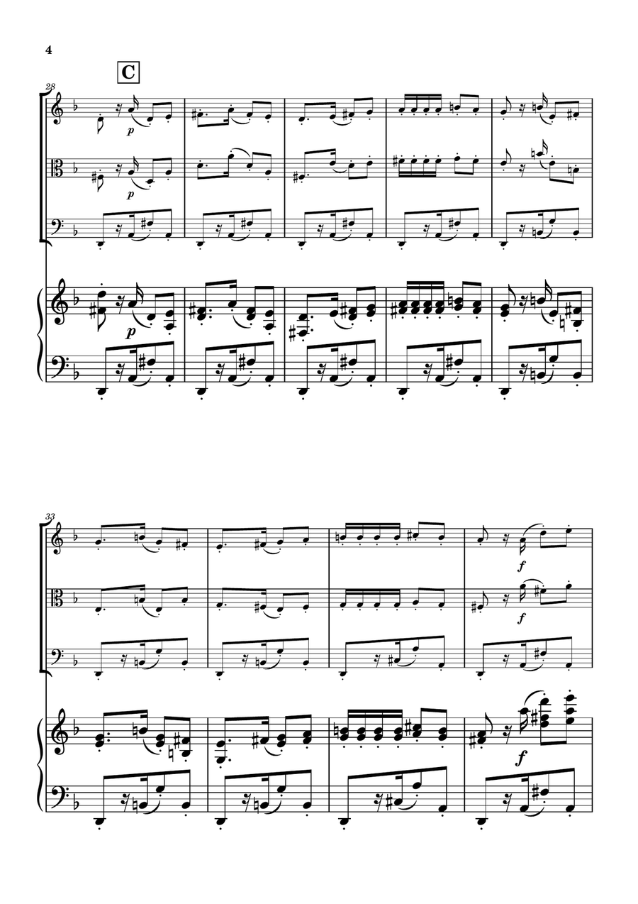 Habanera from Carmen - String Trio String Trio scores gallery preview page 4