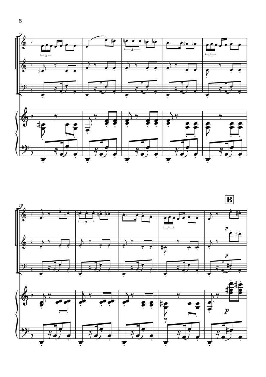 Habanera from Carmen - String Trio String Trio scores gallery preview page 2