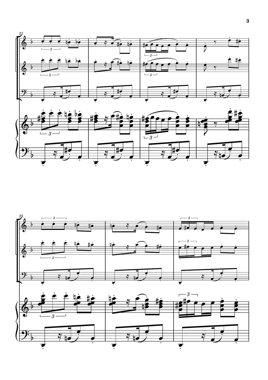 Habanera from Carmen - String Trio String Trio scores gallery preview page 3
