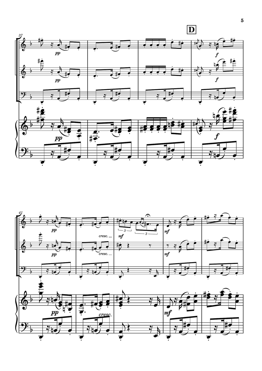 Habanera from Carmen - String Trio String Trio scores gallery preview page 5