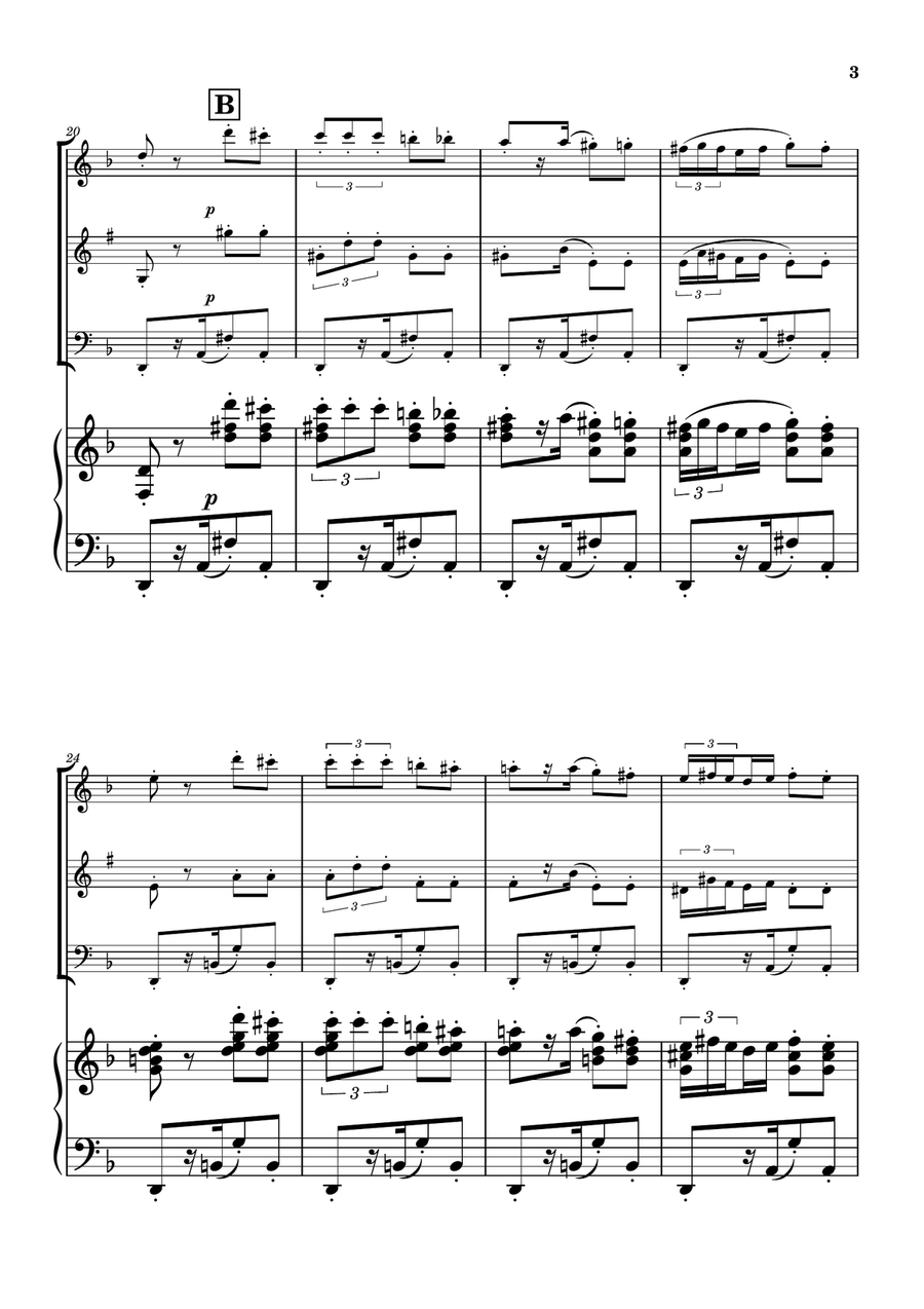 Habanera from Carmen - Woodwind Trio Woodwind Trio scores gallery preview page 3
