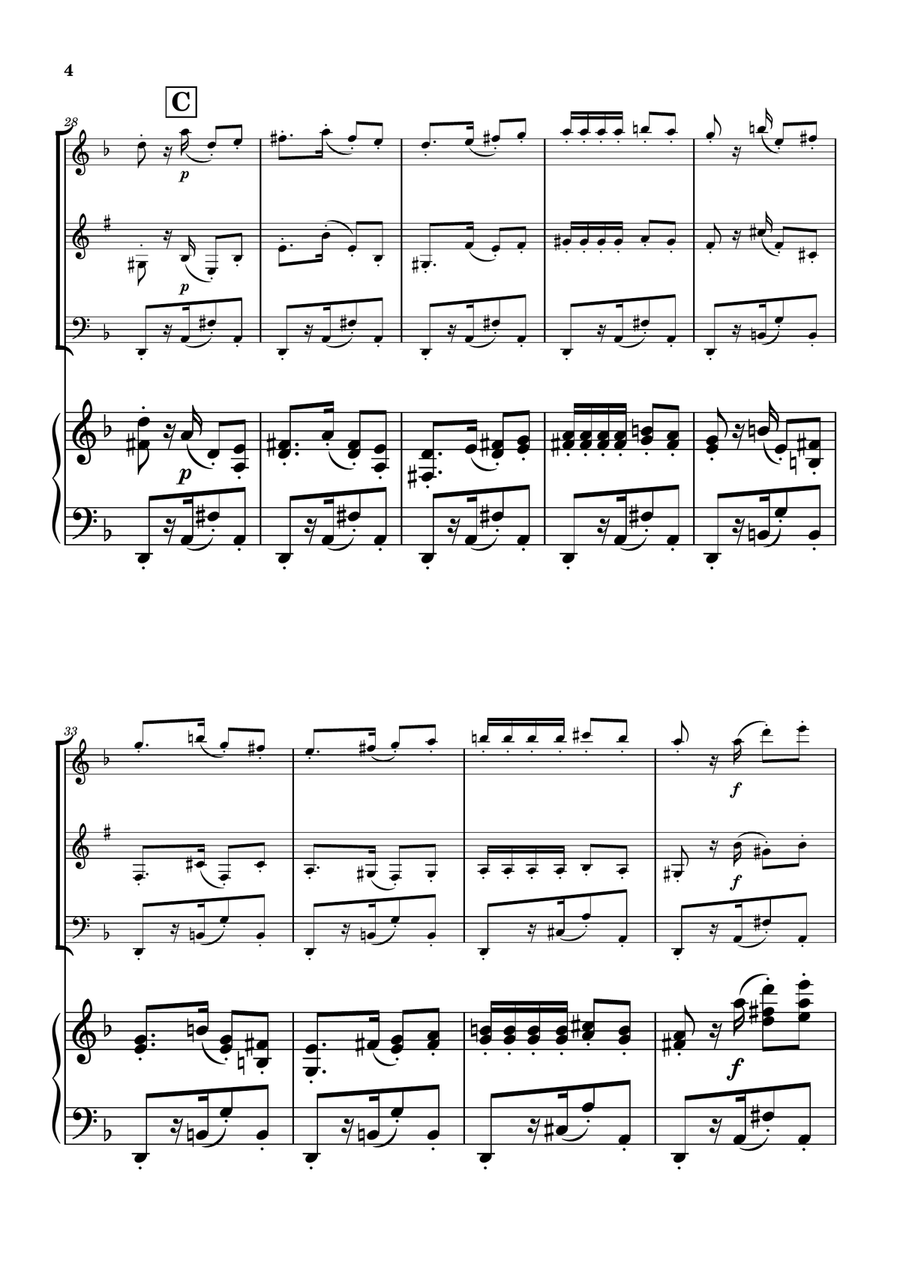 Habanera from Carmen - Woodwind Trio Woodwind Trio scores gallery preview page 4