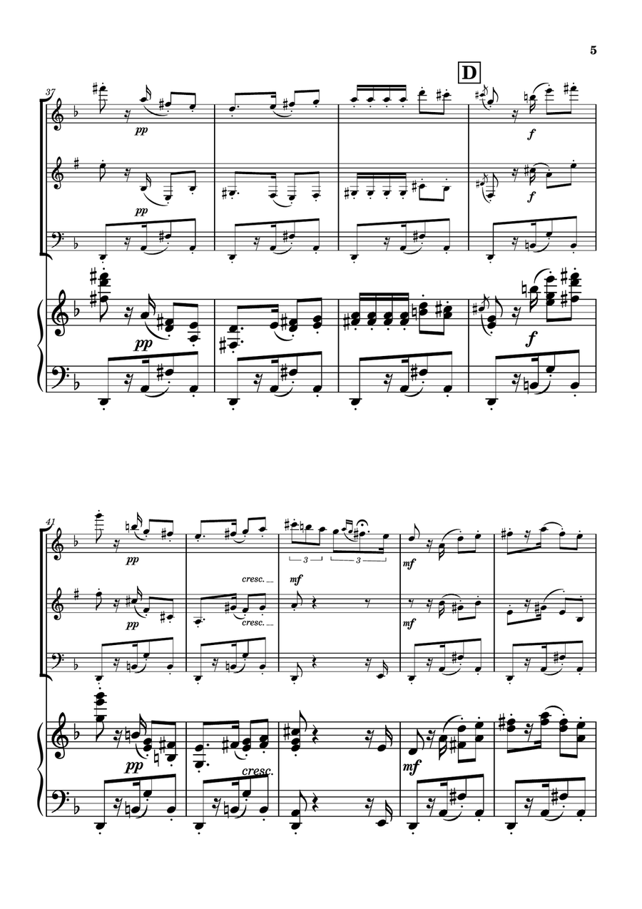 Habanera from Carmen - Woodwind Trio Woodwind Trio scores gallery preview page 5