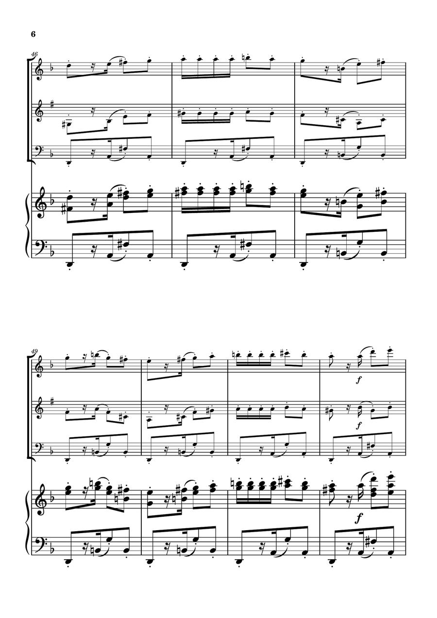Habanera from Carmen - Woodwind Trio Woodwind Trio scores gallery preview page 6