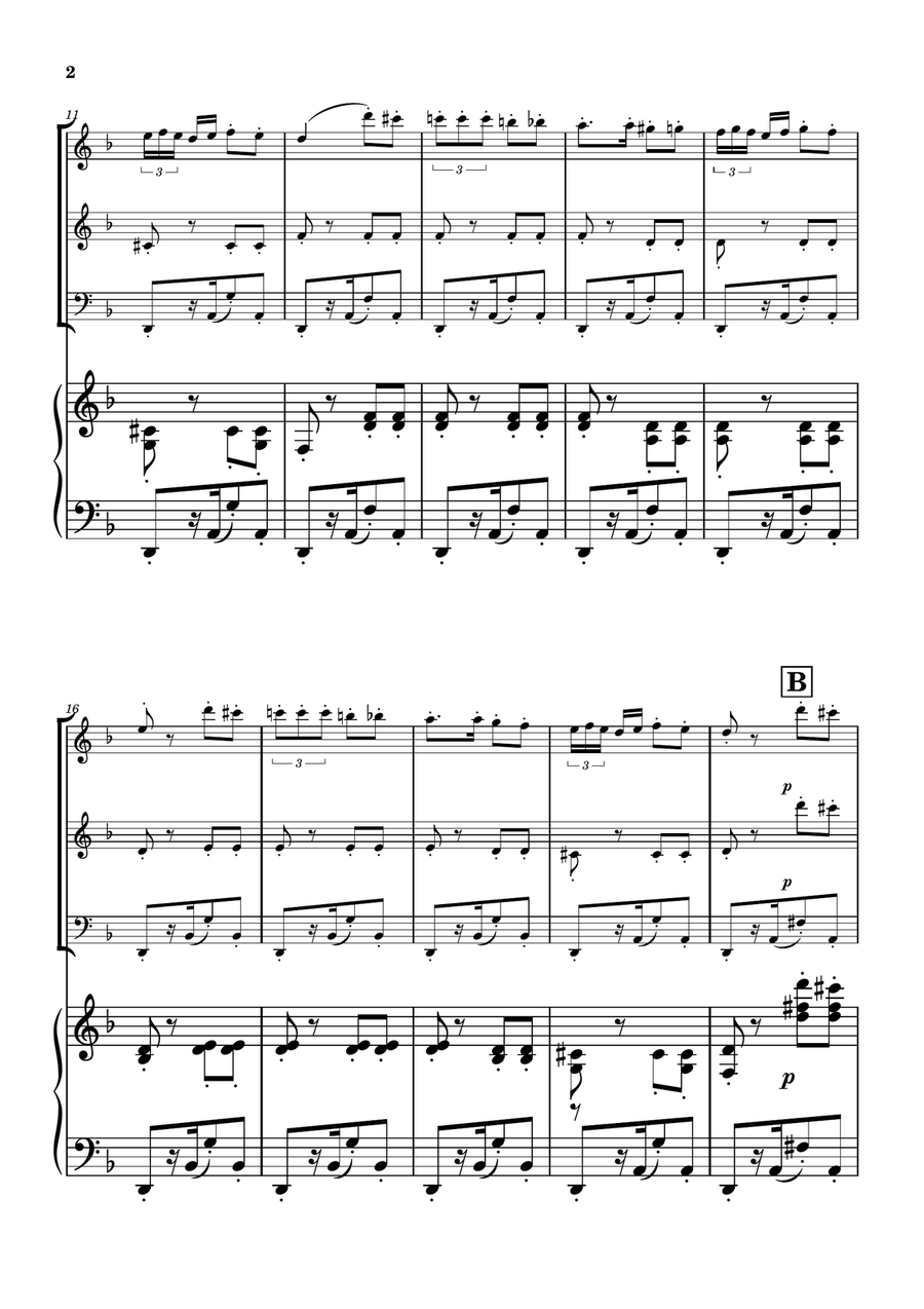 Habanera from Carmen - Woodwind Trio Woodwind Trio scores gallery preview page 2