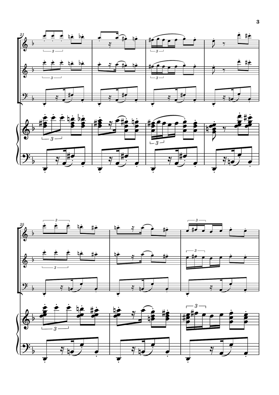 Habanera from Carmen - Woodwind Trio Woodwind Trio scores gallery preview page 3