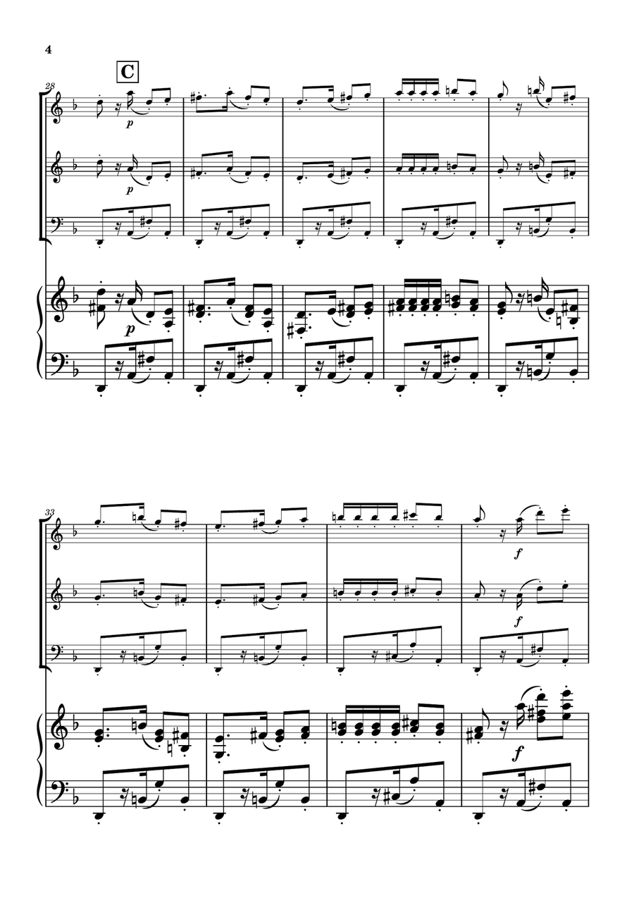 Habanera from Carmen - Woodwind Trio Woodwind Trio scores gallery preview page 4