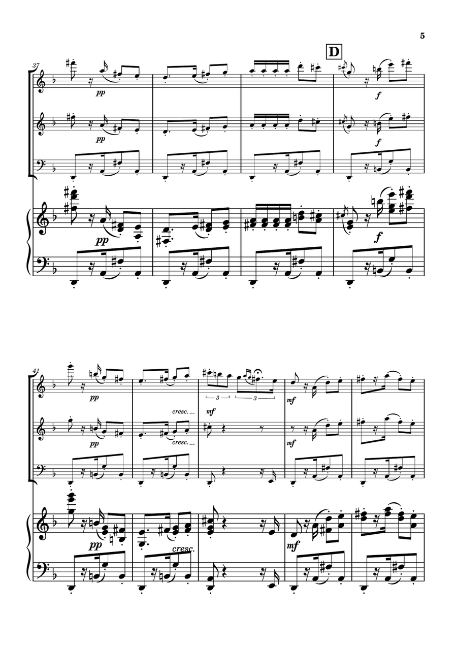 Habanera from Carmen - Woodwind Trio Woodwind Trio scores gallery preview page 5