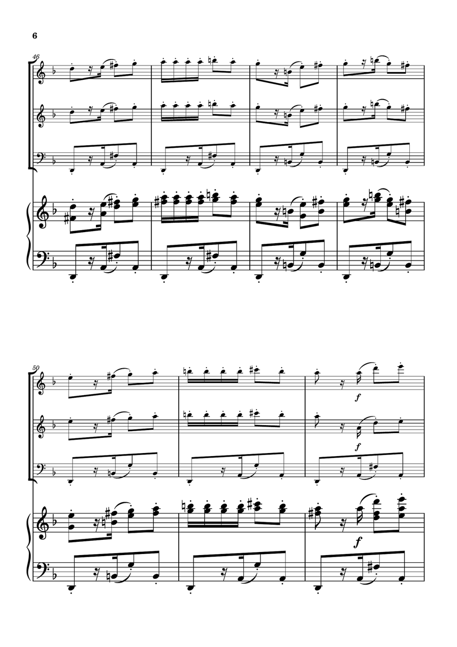 Habanera from Carmen - Woodwind Trio Woodwind Trio scores gallery preview page 6
