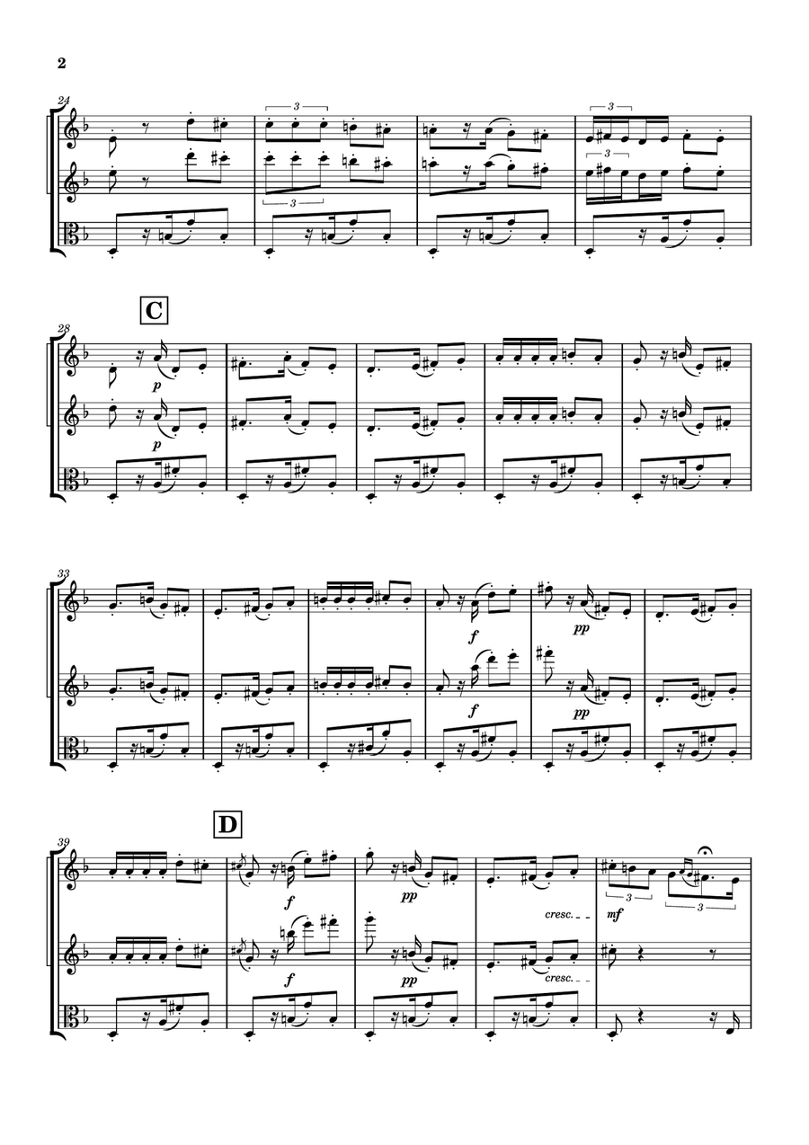 Habanera from Carmen - String Trio String Trio scores gallery preview page 2