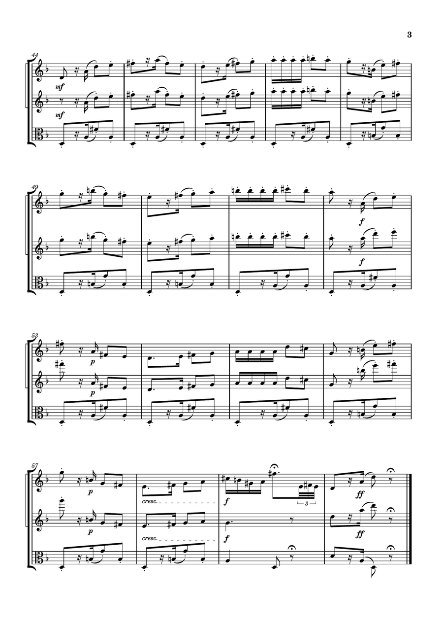 Habanera from Carmen - String Trio String Trio scores gallery preview page 3