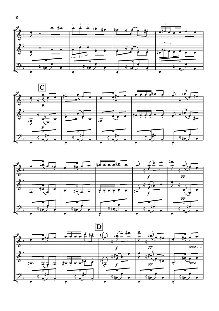 Habanera from Carmen - Woodwind Trio Woodwind Trio scores gallery preview page 2