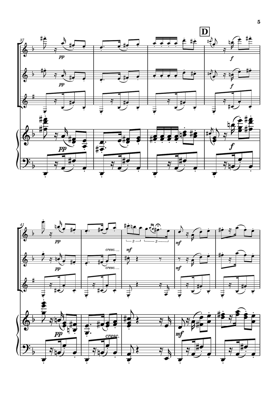 Habanera from Carmen - Woodwind Trio Woodwind Trio scores gallery preview page 5