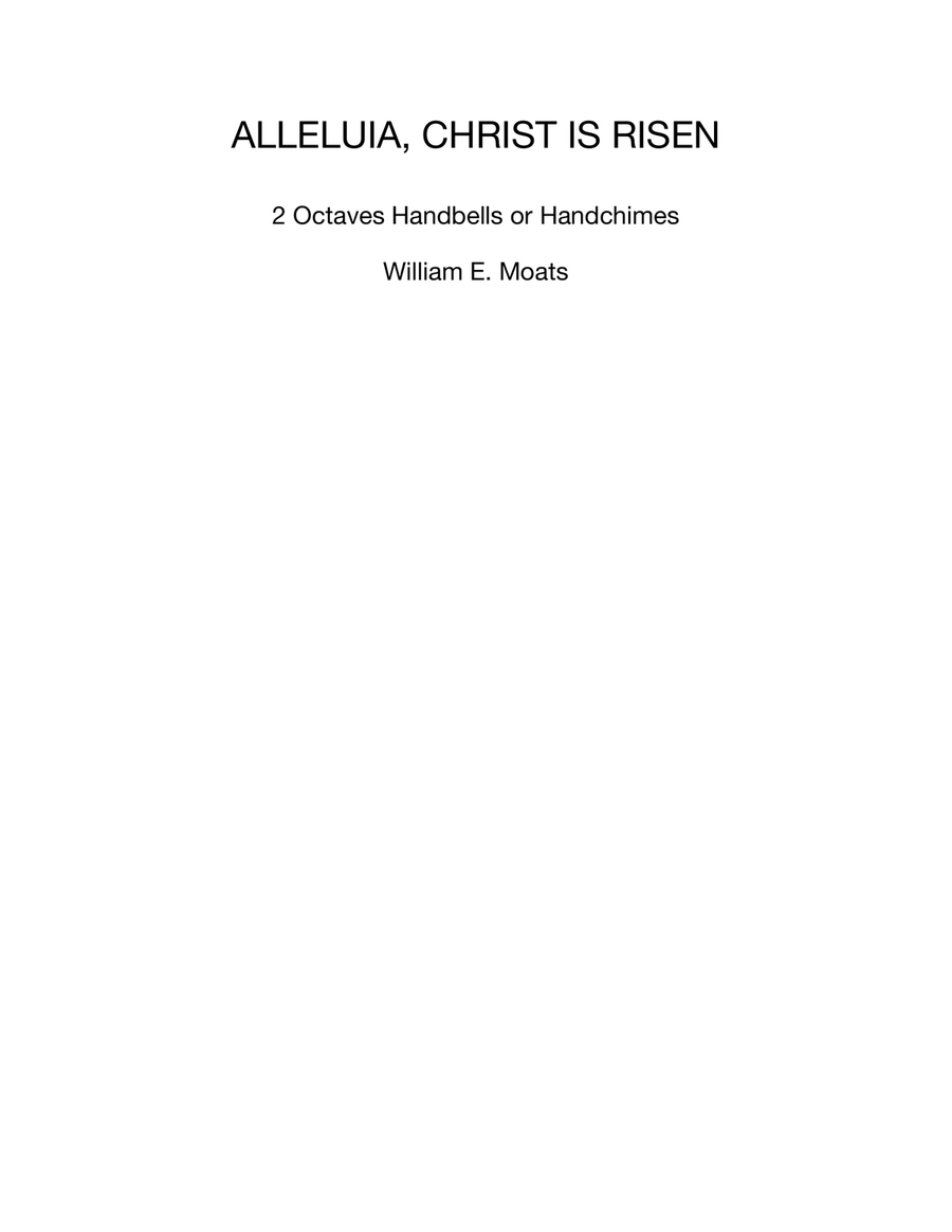 ALLELUIA, CHRIST IS RISEN Handbell Choir scores gallery preview page 1