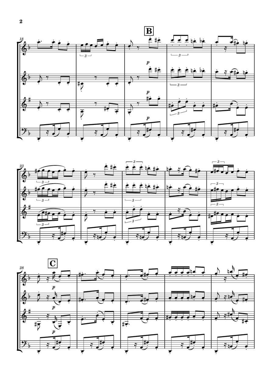 Habanera from Carmen - Woodwind Quartet Woodwind Quartet scores gallery preview page 2