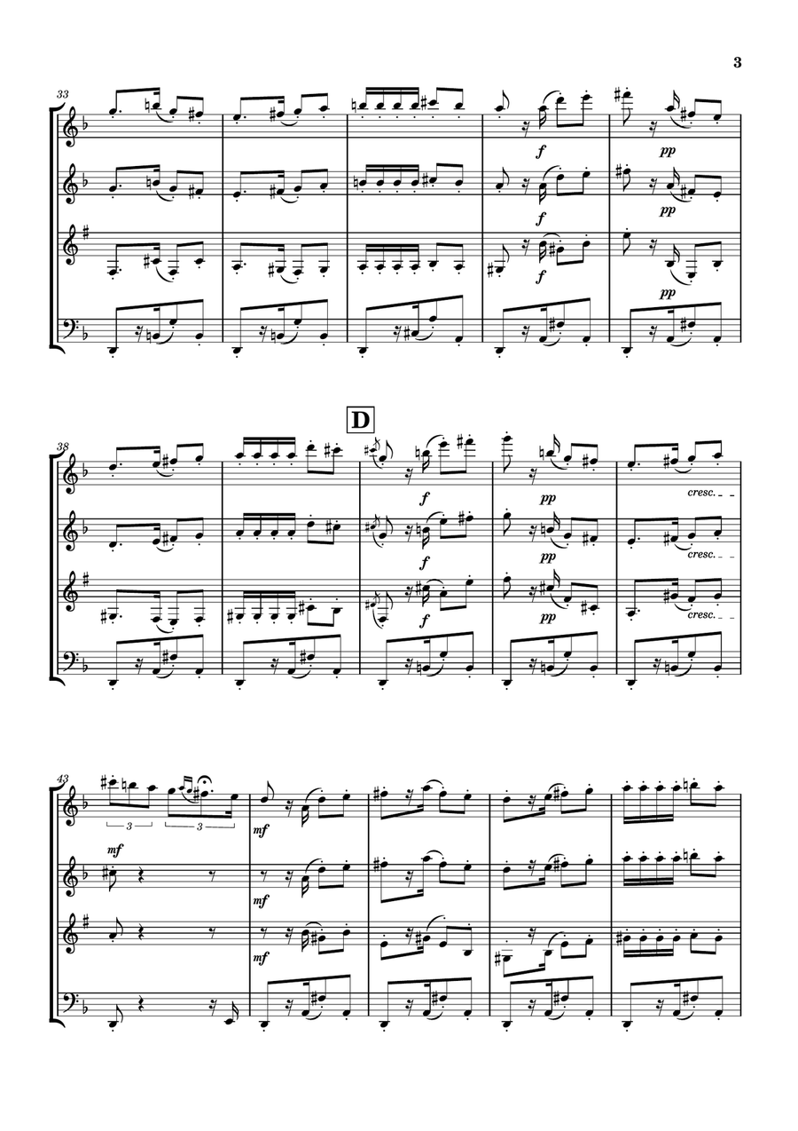 Habanera from Carmen - Woodwind Quartet Woodwind Quartet scores gallery preview page 3