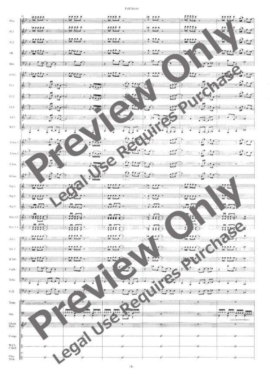 Gelato con caffé Gelato con caffé Concert Band scores gallery preview page 9