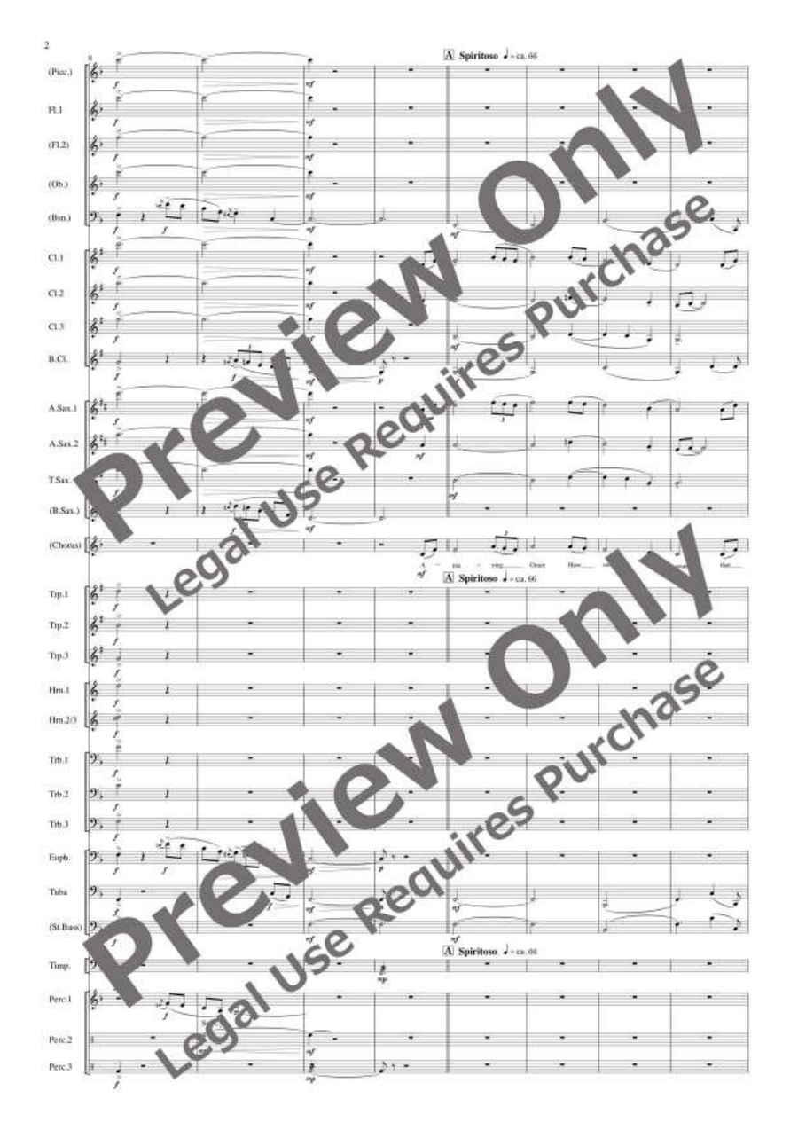 Amazing Grace Amazing Grace Concert Band scores gallery preview page 3