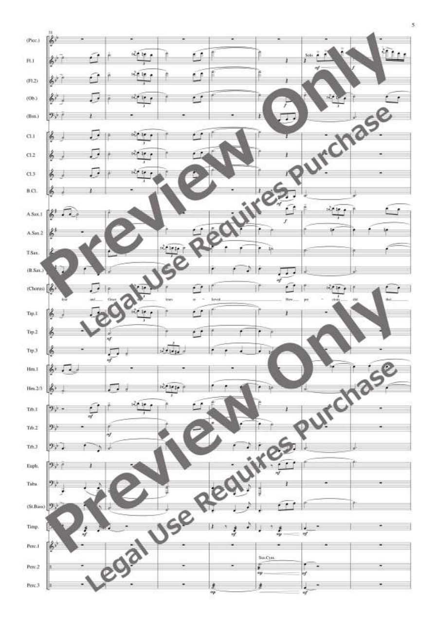Amazing Grace Amazing Grace Concert Band scores gallery preview page 6