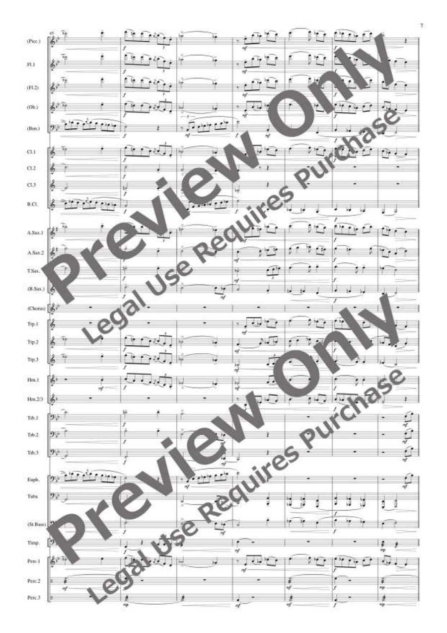 Amazing Grace Amazing Grace Concert Band scores gallery preview page 8