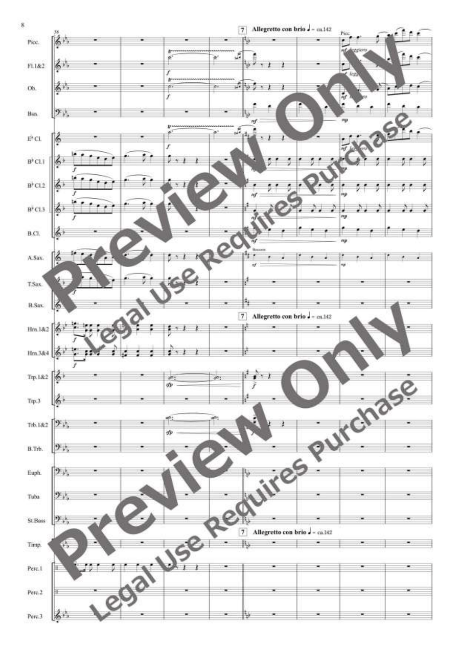 Arirang and Akatonbo Concert Band scores gallery preview page 9