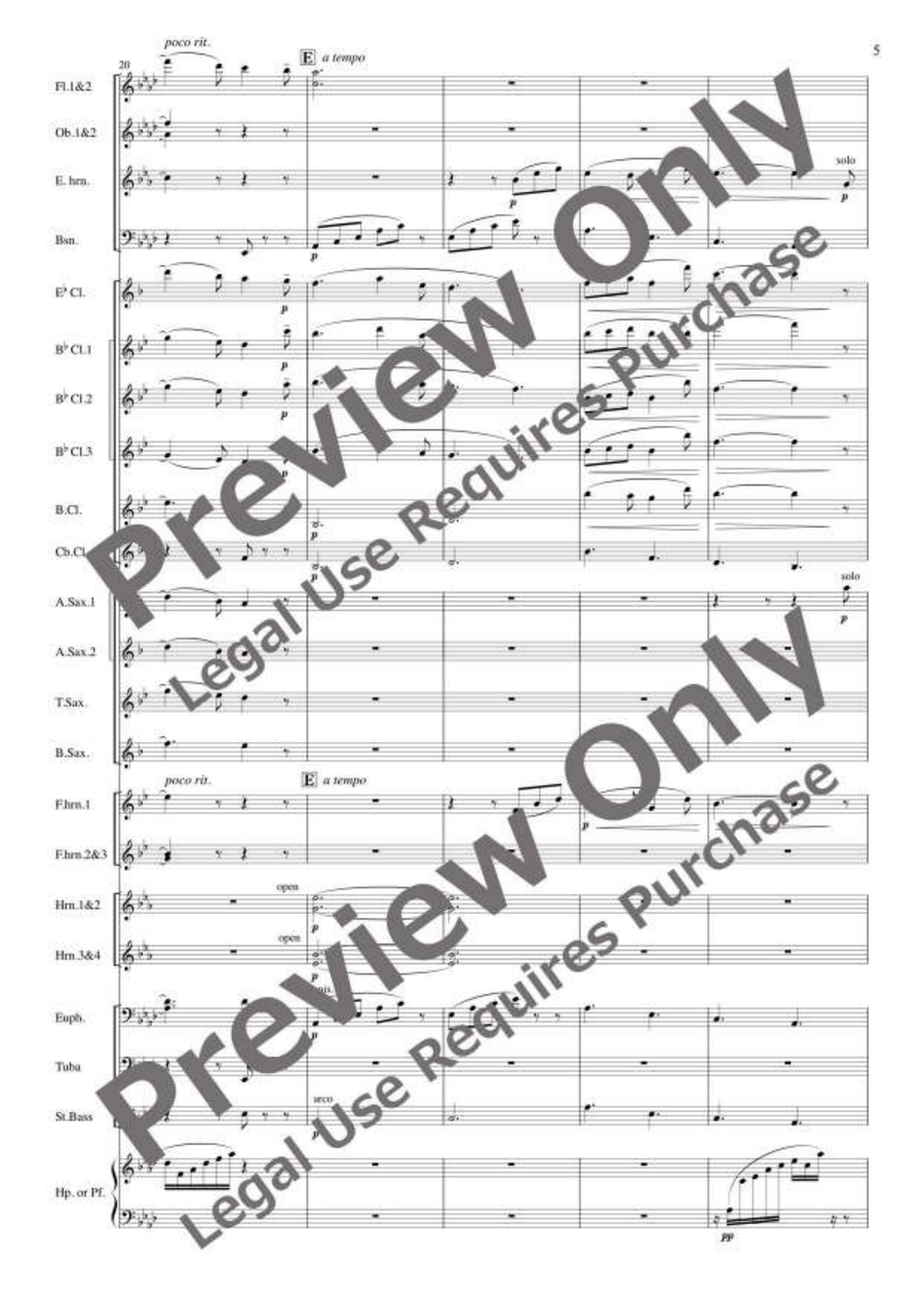 O mio babbino caro O mio babbino caro Concert Band scores gallery preview page 6
