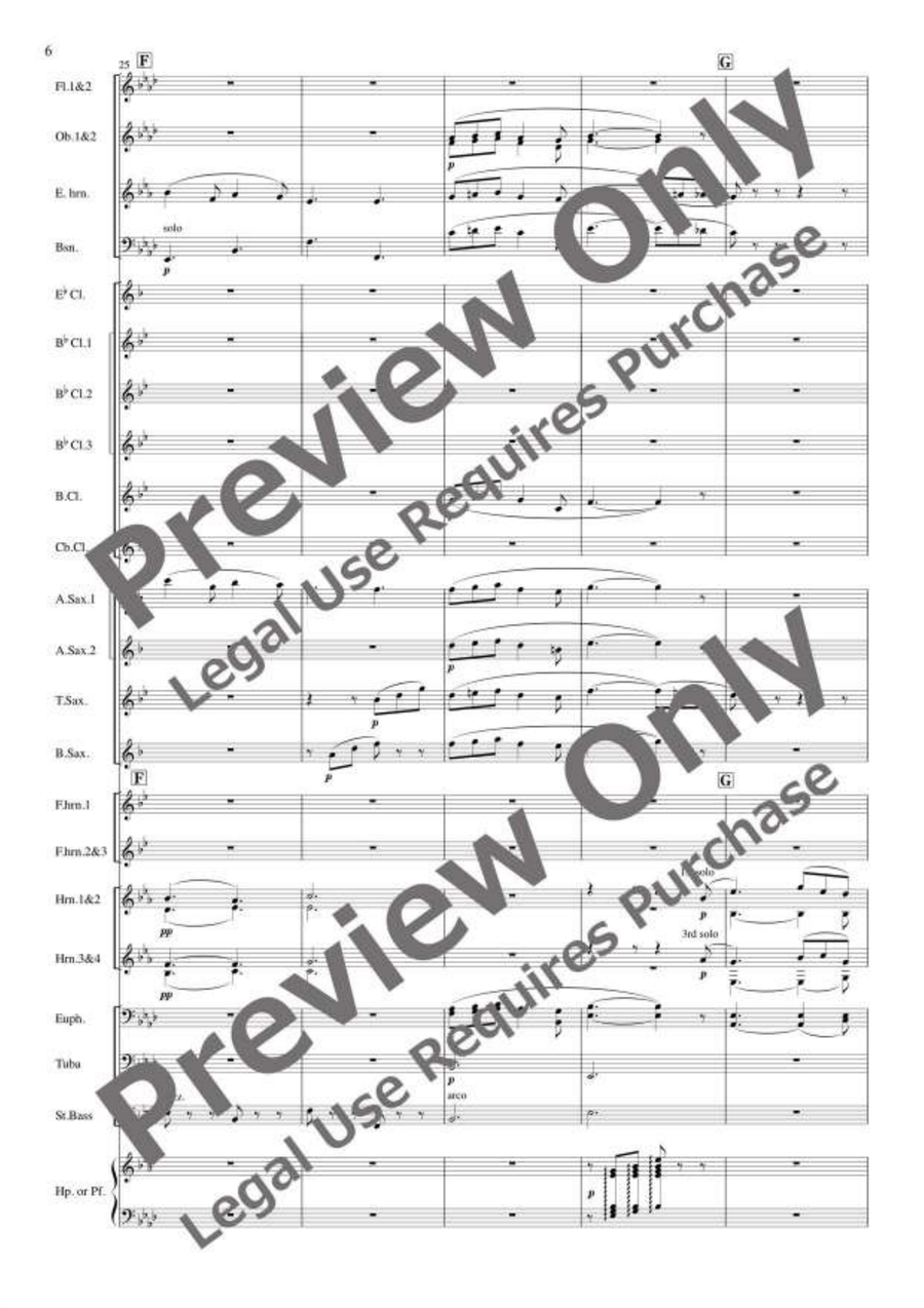O mio babbino caro O mio babbino caro Concert Band scores gallery preview page 7