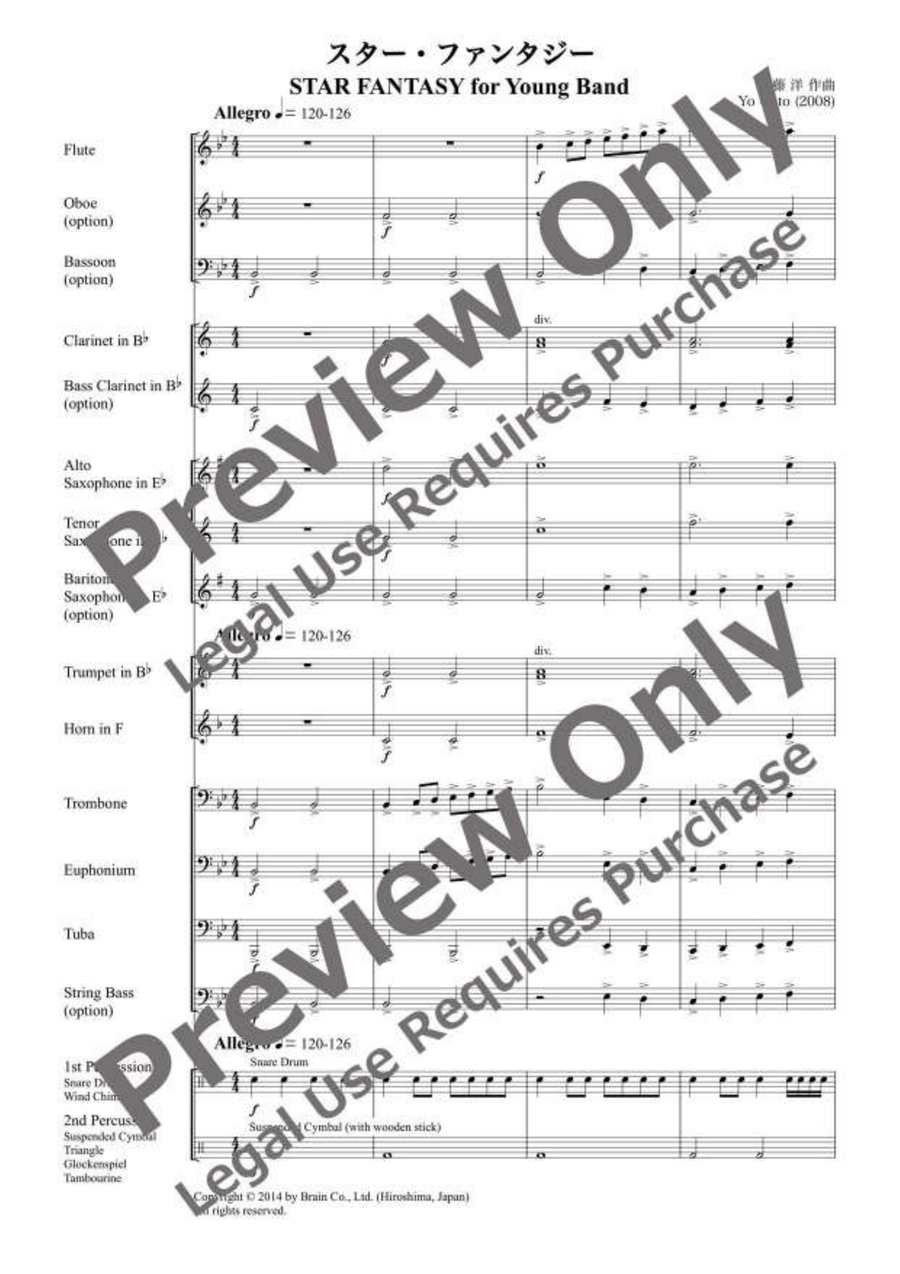 Star Fantasy Concert Band - Sheet Music page 2